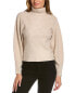 Фото #1 товара Vince Open Back Turtleneck Cashmere Sweater Women's Grey L