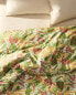 Leaf print duvet cover