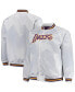 Men's White Los Angeles Lakers Big and Tall Hardwood Classics Raglan Satin Full-Snap Jacket