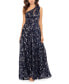 ფოტო #1 პროდუქტის Women's One-Shoulder Metallic Gown