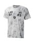 Фото #3 товара Men's Gray Las Vegas Raiders Resolution Tie-Dye Raglan T-shirt