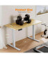 Electric Height Adjustable Standing Desk, Sit To Stand Ergonomic Computer Desk, Yellow, 40" X 24"