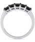 ფოტო #4 პროდუქტის Black Diamond Anniversary Ring (1-1/4 ct. t.w.) in 10k White Gold