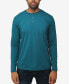 Men's Soft Stretch Henley Neck Long Sleeve T-shirt