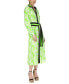 Фото #11 товара Women's Palm Printed Belted Midi Dress
