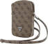 Guess Guess Zip 4G Triangle - Torebka na telefon (brązowy)