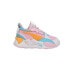 Фото #1 товара Puma RsXl Spring Sketchbook Lace Up Toddler Girls Pink Sneakers Casual Shoes 39