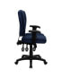 Фото #1 товара Mid-Back Navy Blue Fabric Multifunction Ergonomic Swivel Task Chair With Adjustable Arms