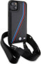 BMW Etui BMW BMHCP15M23PSVTK Apple iPhone 15 Plus / 14 Plus hardcase M Edition Carbon Tricolor Lines & Strap czarny/black