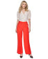 ფოტო #3 პროდუქტის Women's High-Rise Linen-Blend Sailor Pants