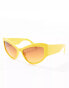 Фото #3 товара Jeepers Peepers racer sunglasses in yellow