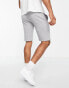 Фото #2 товара FCUK side scribble jersey shorts in light grey