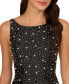 ფოტო #3 პროდუქტის Women's Beaded Fit & Flare Taffeta Dress