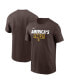 ფოტო #1 პროდუქტის Men's Brown San Diego Padres Rally Rule T-shirt