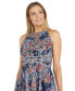 ფოტო #3 პროდუქტის Women's Embellished Floral Metallic Dress