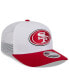 Фото #3 товара Men's White/Scarlet San Francisco 49ers 2024 NFL Training Camp 9SEVENTY Trucker Hat