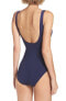 Фото #2 товара Tommy Bahama Women's 189236 navy Pearl One-Piece Swimsuit Size 10