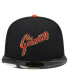 Фото #2 товара Men's Black San Francisco Giants Metallic Camo 59FIFTY Fitted Hat