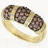 Фото #1 товара Vanilla Diamonds® (1/10 ct. t.w.) and Chocolate Diamonds® (1 ct. t.w.) Ring in 14k Gold