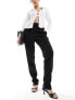 Y.A.S high waisted tapered trousers in black 2XL - фото #5