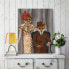 Фото #2 товара Fox Couple 1930s Gallery-Wrapped Canvas Wall Art - 16" x 20"