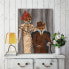 Fox Couple 1930s Gallery-Wrapped Canvas Wall Art - 16" x 20"