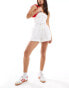 Фото #2 товара Cotton On relaxed shorts in linen look white