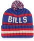 ფოტო #3 პროდუქტის Men's Royal Buffalo Bills Legacy Bering Cuffed Knit Hat with Pom