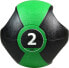 Фото #3 товара Медицинская мяч Pure2Improve с ручками, 2 кг, зеленый