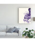 Фото #3 товара Fab Funky Octopus Purple and Cream a Canvas Art - 36.5" x 48"