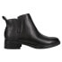 Easy Spirit Larime Round Toe Zippered Pull On Booties Womens Black Casual Boots