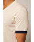Фото #1 товара Bellemere Men's Striped Short Sleeve Cashmere T-shirt