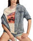 ფოტო #3 პროდუქტის Women's Corvette Graphic Print Boyfriend T-Shirt