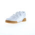 Фото #4 товара Reebok Workout Plus Mens White Leather Lace Up Lifestyle Sneakers Shoes 7.5