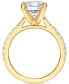 Фото #7 товара Certified Lab Grown Diamond Split Shank Engagement Ring (3-3/8 ct. t.w.) in 14k Gold