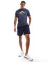 Фото #2 товара Nike Running Trail Dri-Fit graphic t-shirt in navy