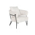 Armchair DKD Home Decor White Polyester Metal 70 x 67 x 86 cm