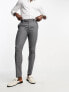 ASOS DESIGN wedding smart skinny trousers with micro texture in navy