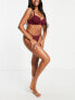 Фото #4 товара Ivory Rose Fuller Bust lace balconette wired non-padded bra in bordeaux