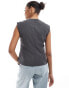 Фото #4 товара Selected Femme fitted waistcoat in dark grey