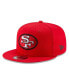 Фото #1 товара Men's Scarlet San Francisco 49Ers Throwback 9Fifty Adjustable Snapback Hat