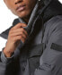 Men's Halifax Fabric Blocked Quilted Hooded Trucker Jacket