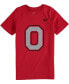 Фото #1 товара Футболка для малышей Nike с логотипом Ohio State Buckeyes, красная, для мальчиков и девочек
