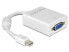 Delock Adapter mini Displayport / VGA FM - 0.18 m - VGA (D-Sub) - Mini DisplayPort - Male - Female - White