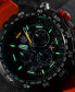 ფოტო #6 პროდუქტის Men's Swiss Chronograph Bear Grylls Survival Master Series Compass Orange Rubber Strap Watch 45mm