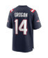 Men's Steve Grogan Navy New England Patriots Game Retired Player Jersey