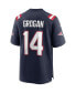 ფოტო #2 პროდუქტის Men's Steve Grogan Navy New England Patriots Game Retired Player Jersey