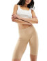 Vero Moda seamless longline shapewear shorts in beige