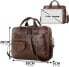 Фото #19 товара SPAHER Laptop Bag 14/15.6 Inch Briefcase Men's Business Bag Work Bag Men's Genuine Leather Bag Men's Shoulder Bag Messenger Bag Men Gift for Men