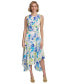 Фото #1 товара Платье женское Calvin Klein без рукавов с цветочным узором и асимметричным подолом